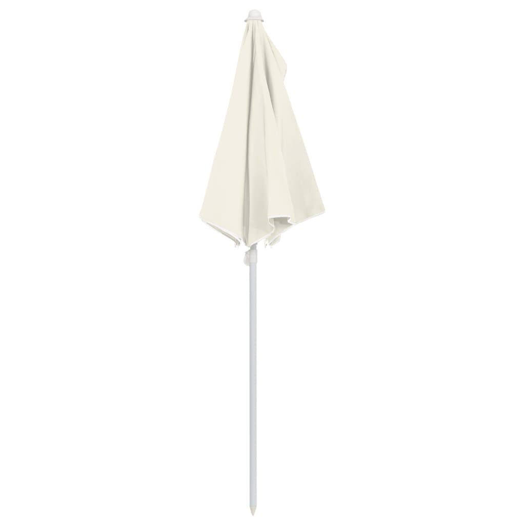 Parasol half met paal 180x90 cm