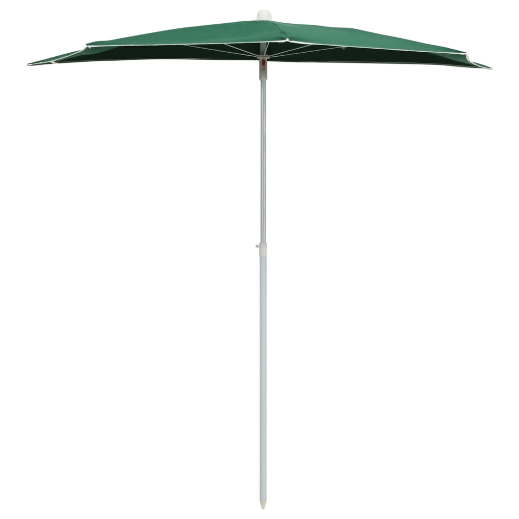 Parasol half met paal 180x90 cm