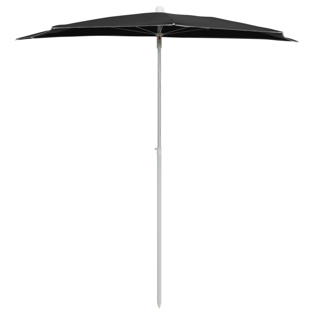 Parasol half met paal 180x90 cm