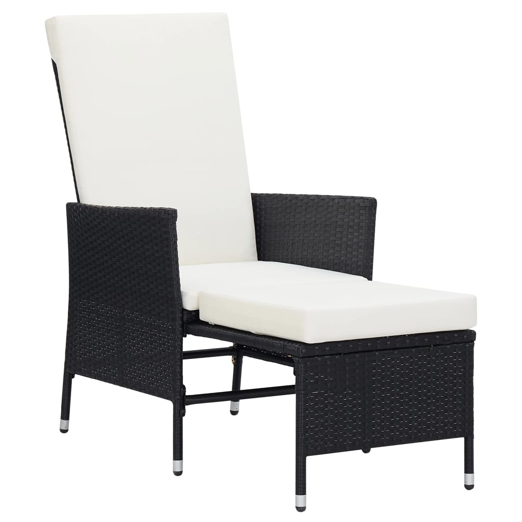 3-delige Loungeset met kussens poly rattan