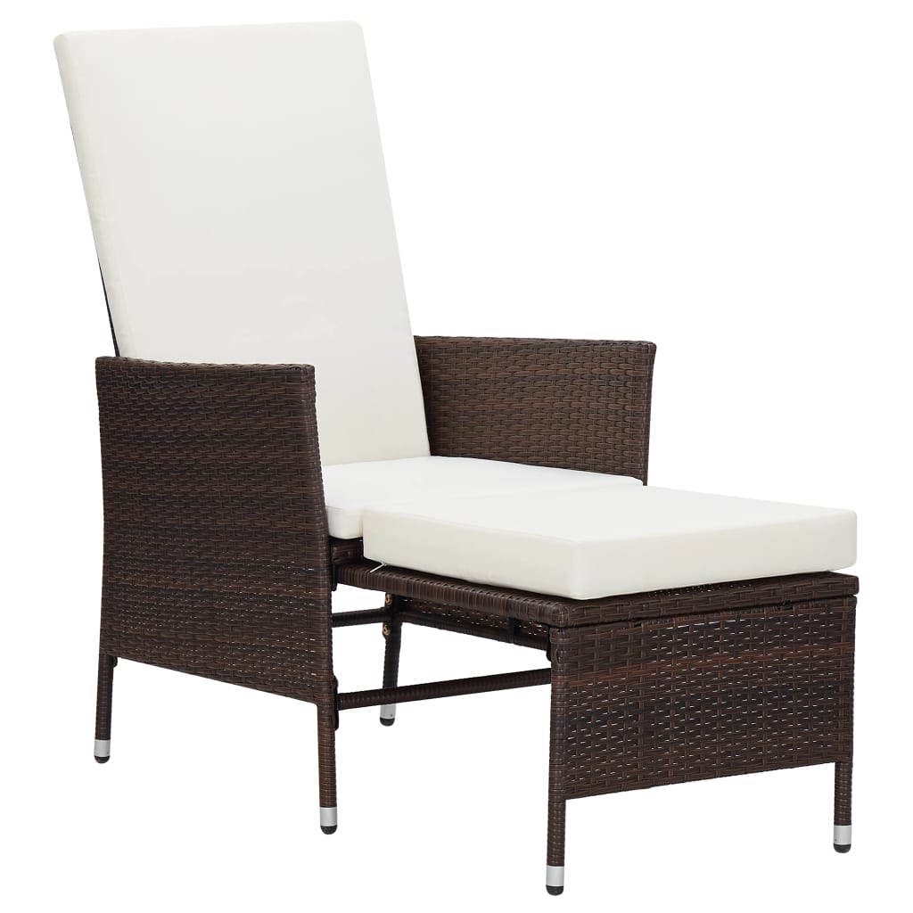 3-delige Loungeset met kussens poly rattan