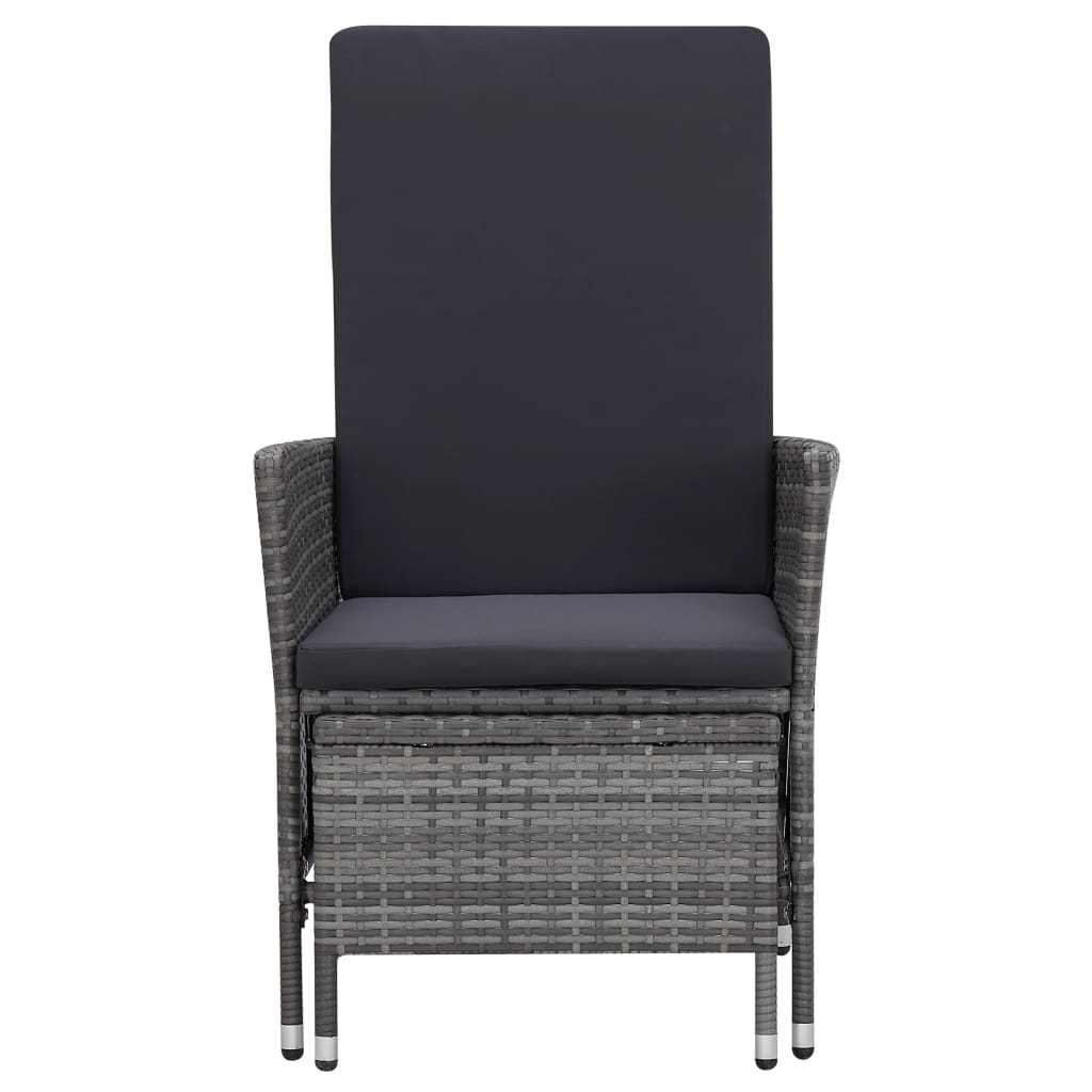 3-delige Loungeset met kussens poly rattan