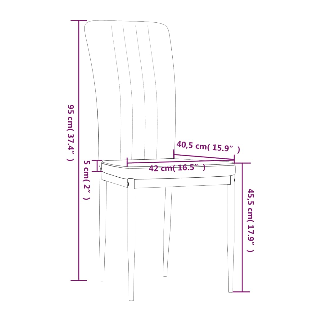 Eetkamerstoelen 4 st fluweel crèmekleurig