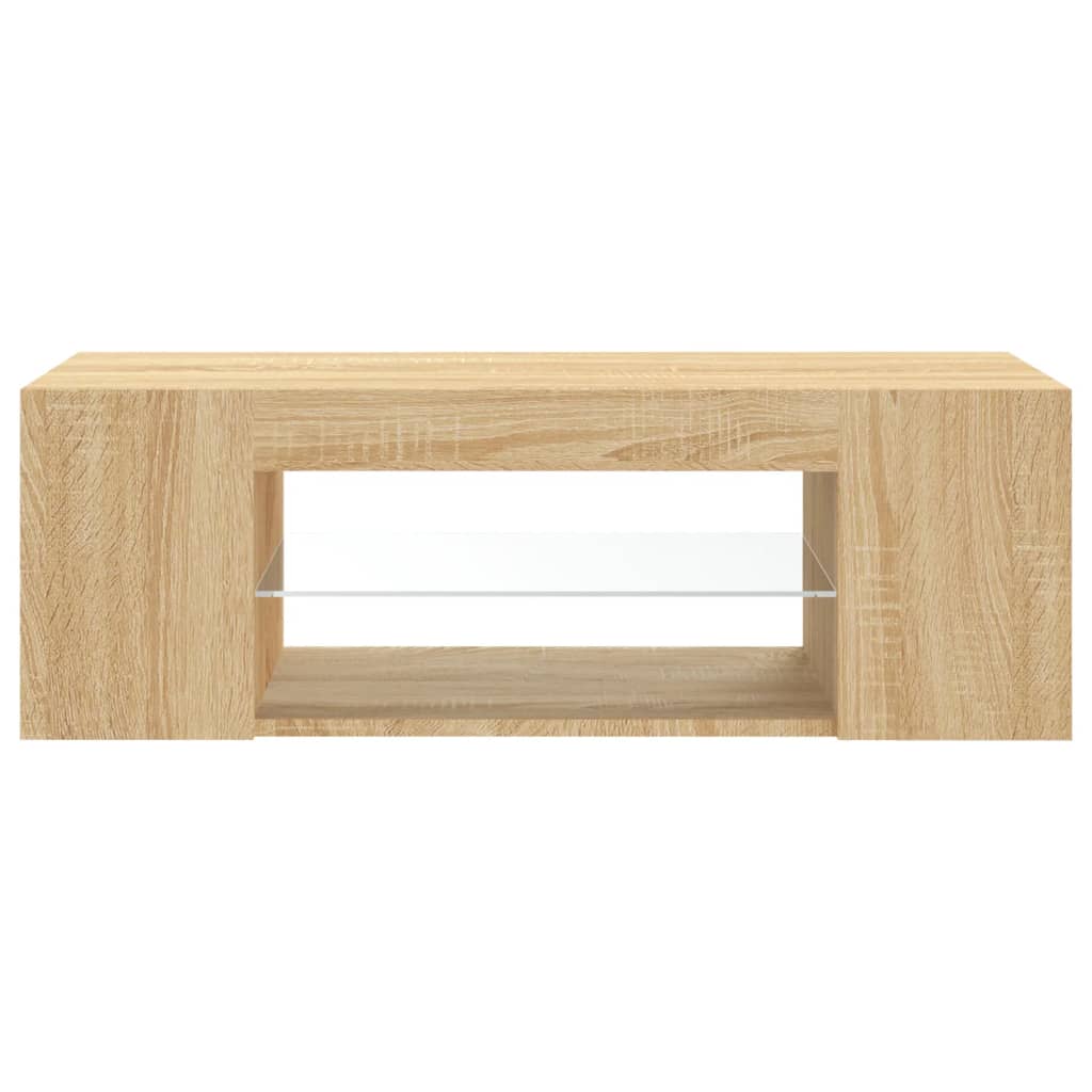 Tv-meubel met LED-verlichting 90x39x30 cm