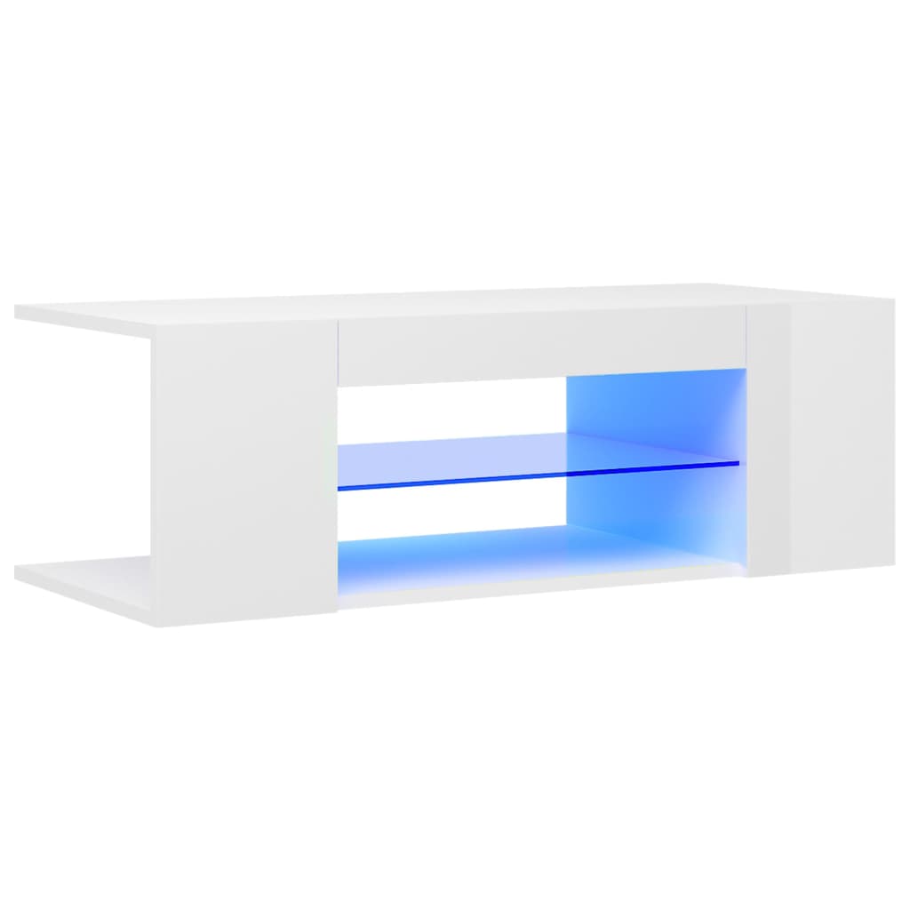 Tv-meubel met LED-verlichting 90x39x30 cm