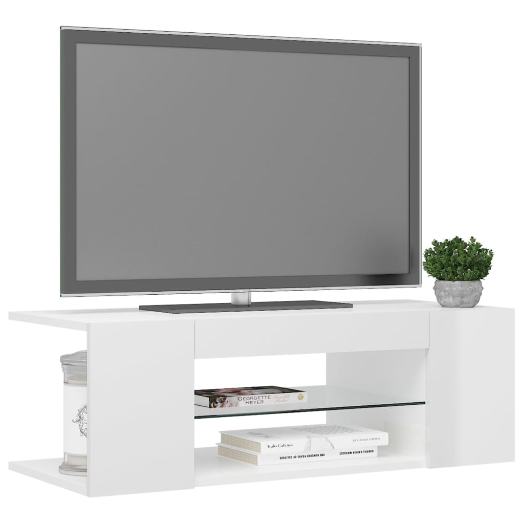 Tv-meubel met LED-verlichting 90x39x30 cm