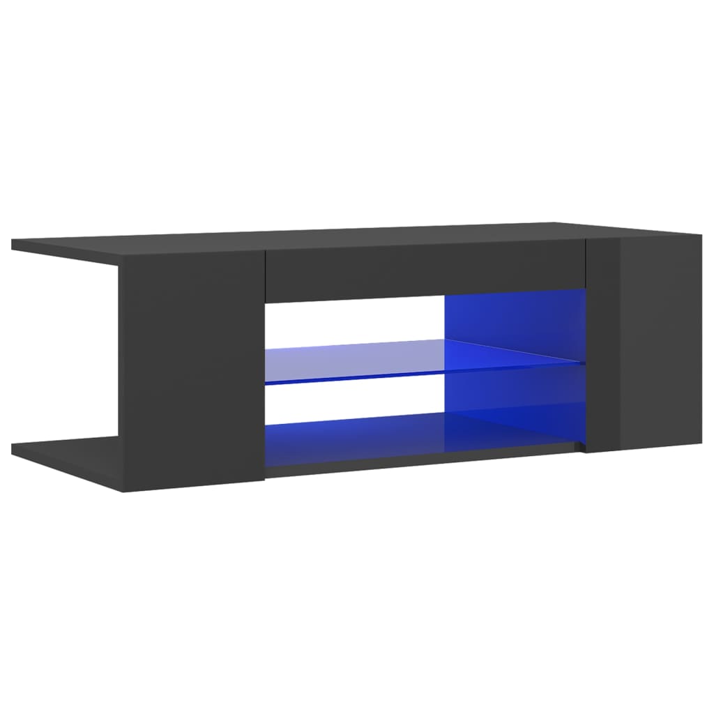 Tv-meubel met LED-verlichting 90x39x30 cm