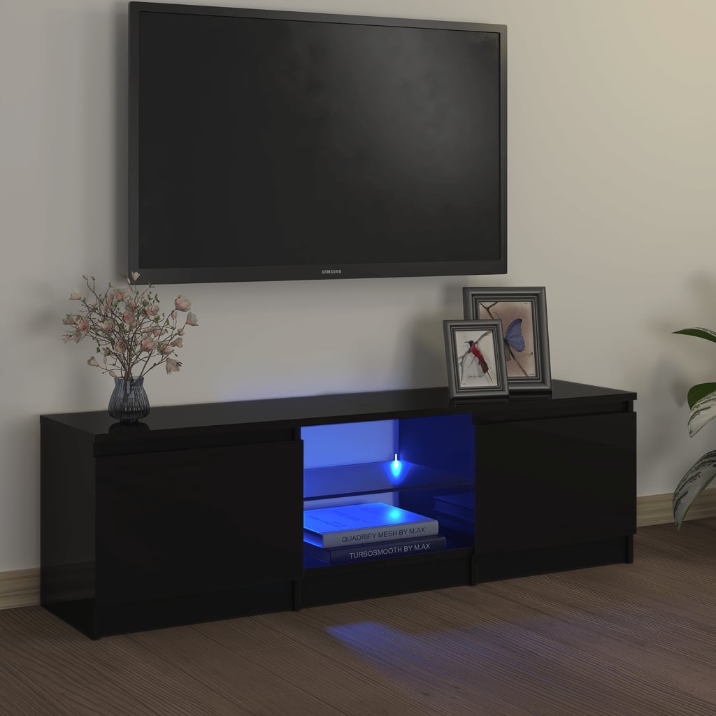 Tv-meubel met LED-verlichting 120x30x35,5 cm