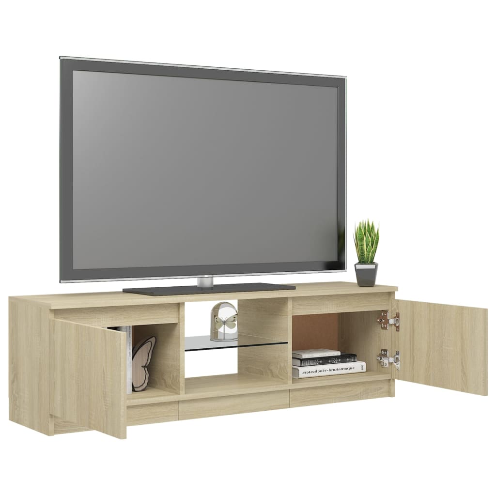 Tv-meubel met LED-verlichting 120x30x35,5 cm