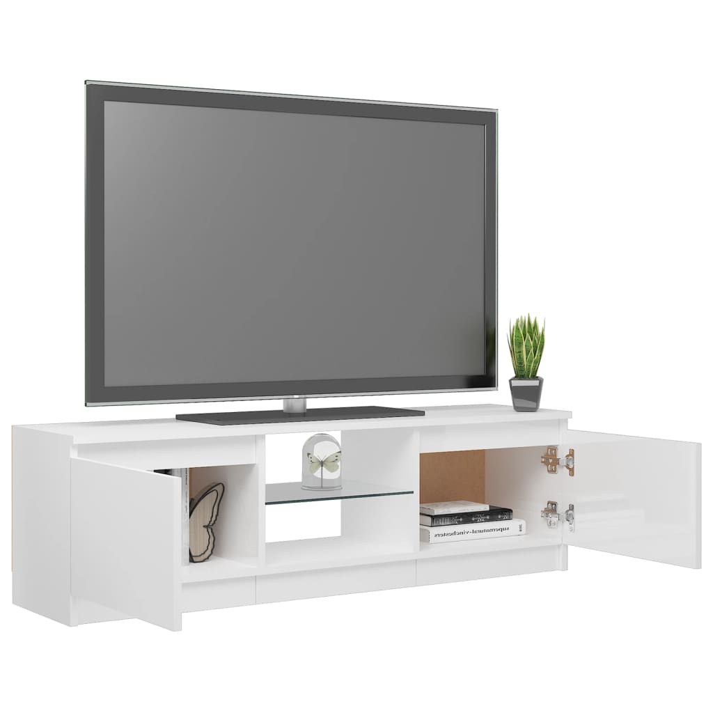 Tv-meubel met LED-verlichting 120x30x35,5 cm