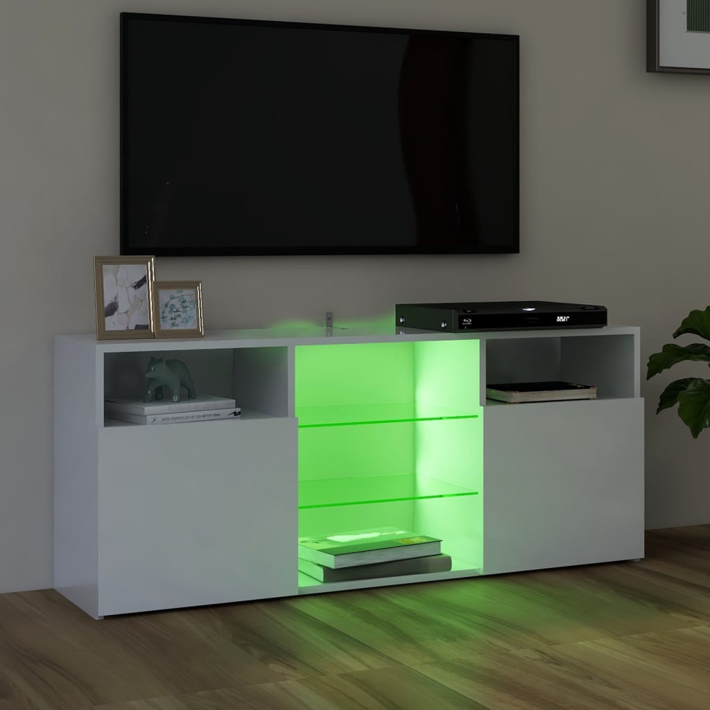 Tv-meubel met LED-verlichting 120x30x50 cm