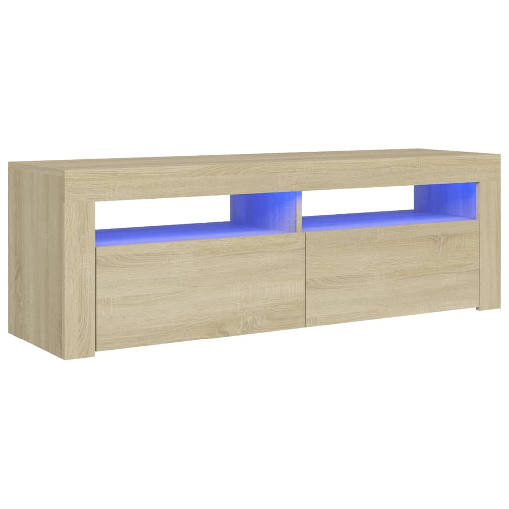 Tv-meubel met LED-verlichting 120x35x40 cm