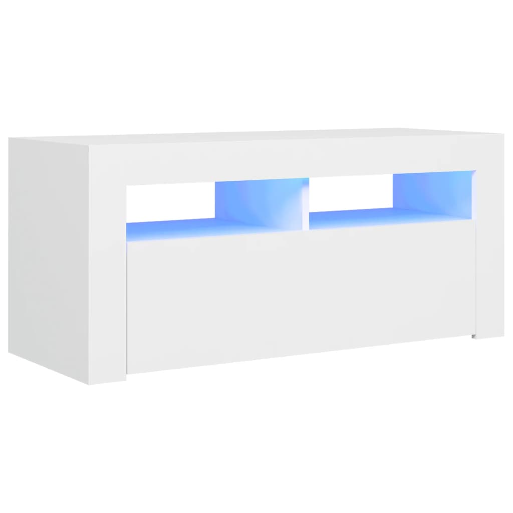 Tv-meubel met LED-verlichting 90x35x40 cm