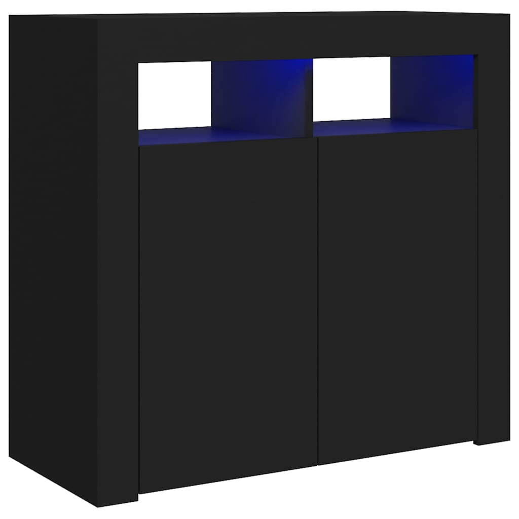 Dressoir met LED-verlichting 115,5x30x75 cm