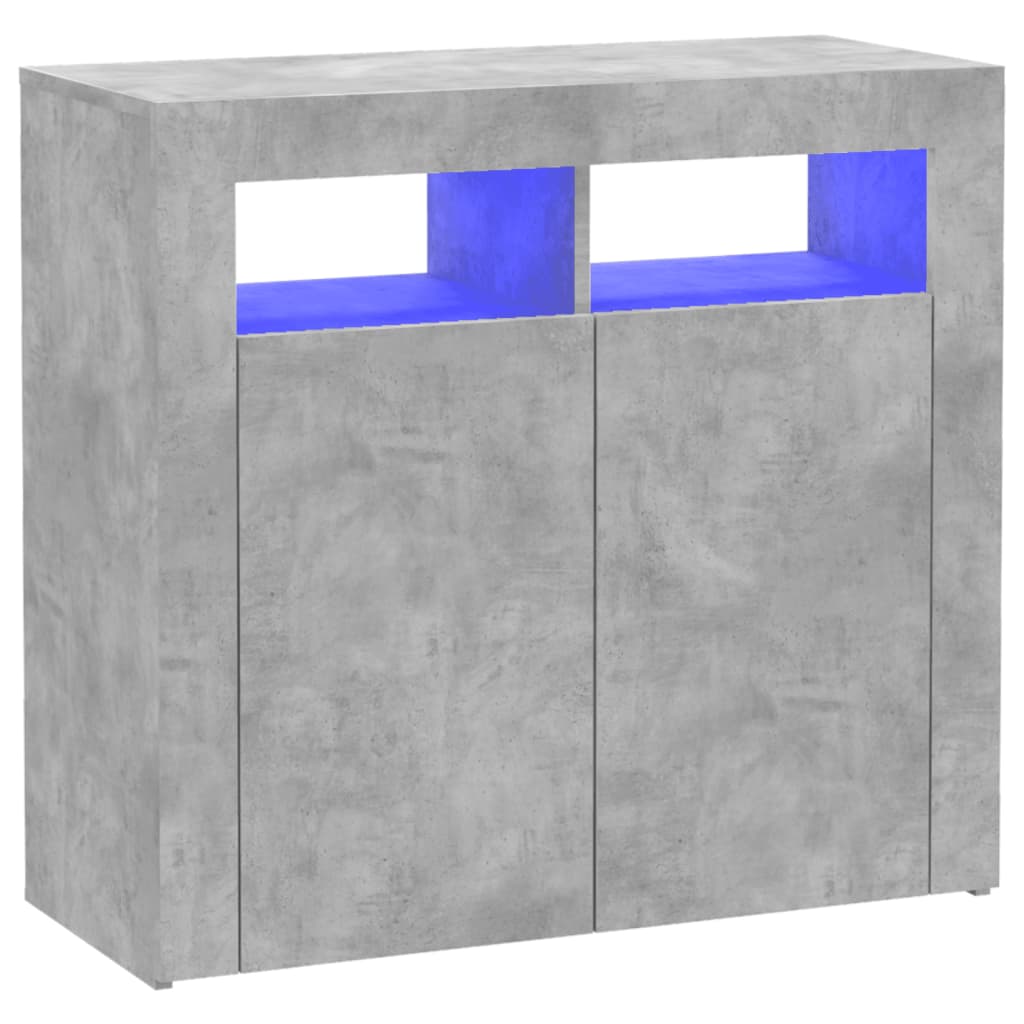 Dressoir met LED-verlichting 115,5x30x75 cm