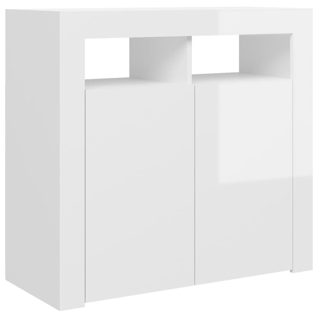 Dressoir met LED-verlichting 115,5x30x75 cm