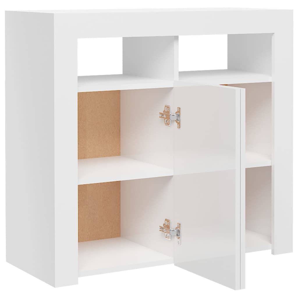 Dressoir met LED-verlichting 115,5x30x75 cm