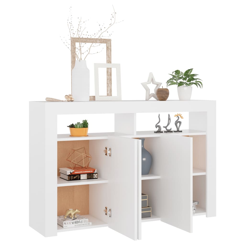 Dressoir met LED-verlichting 115,5x30x75 cm