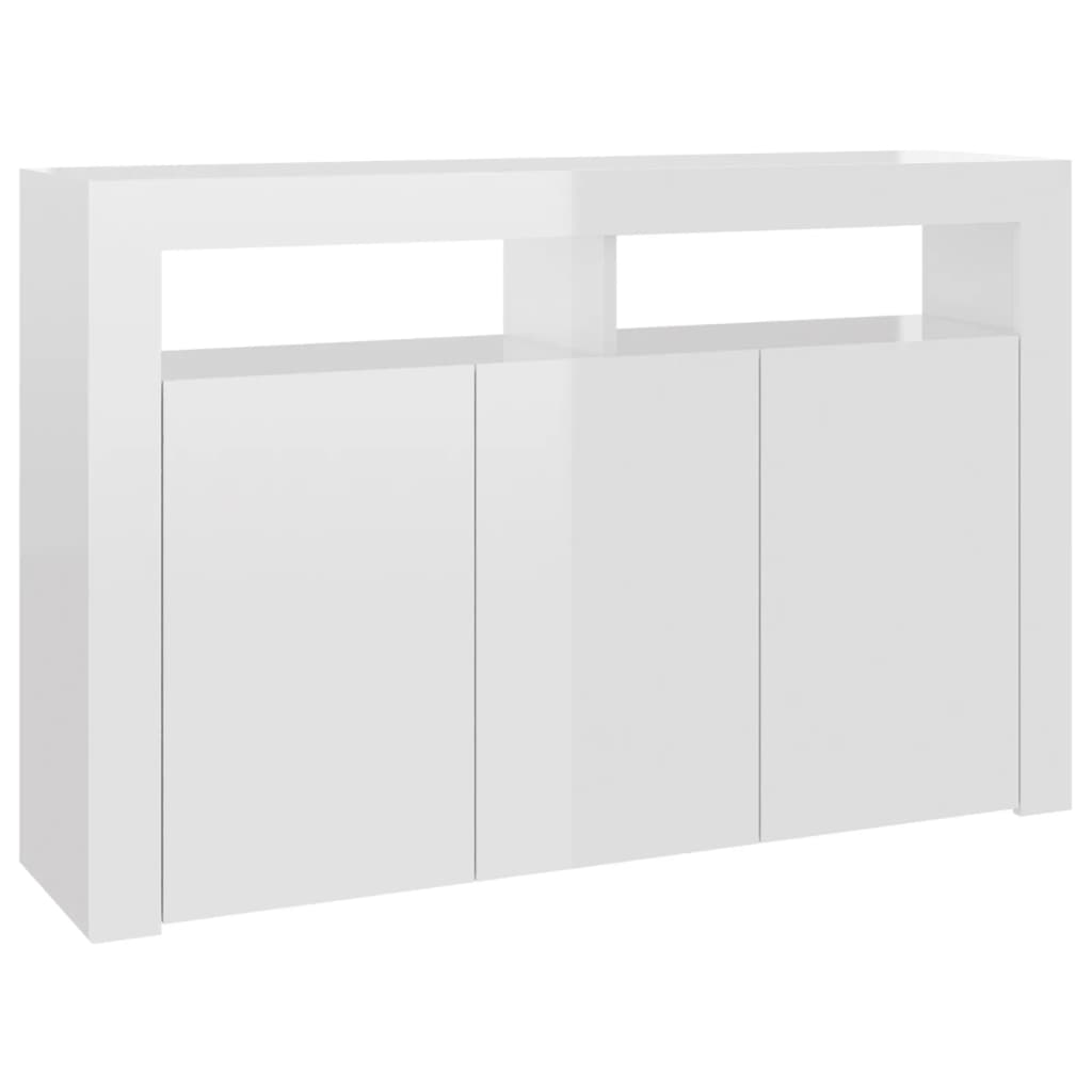 Dressoir met LED-verlichting 115,5x30x75 cm