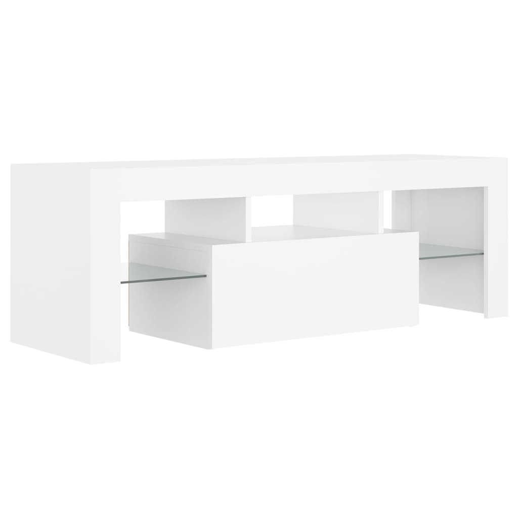 Tv-meubel met LED-verlichting 120x35x40cm eikenkleurig