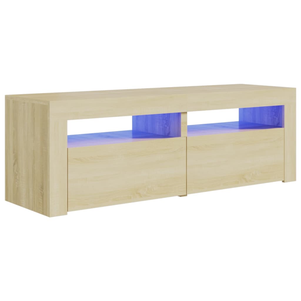 Tv-meubel met LED-verlichting 120x35x40 cm