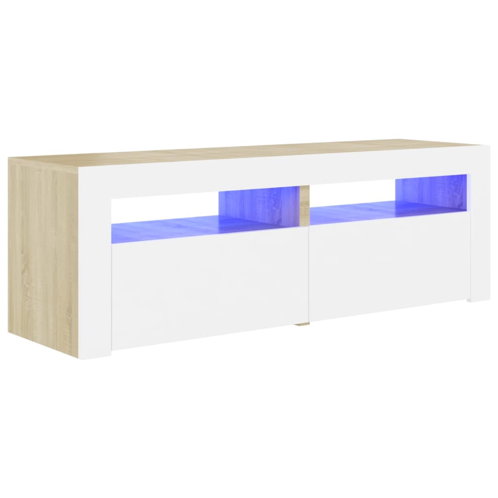 Tv-meubel met LED-verlichting 120x35x40 cm