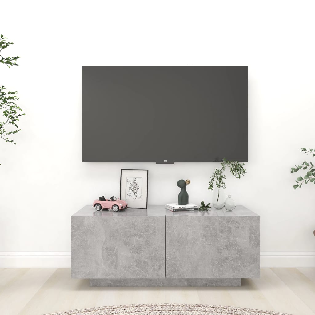 Tv-meubel 100x35x40 cm bewerkt hout eikenkleurig