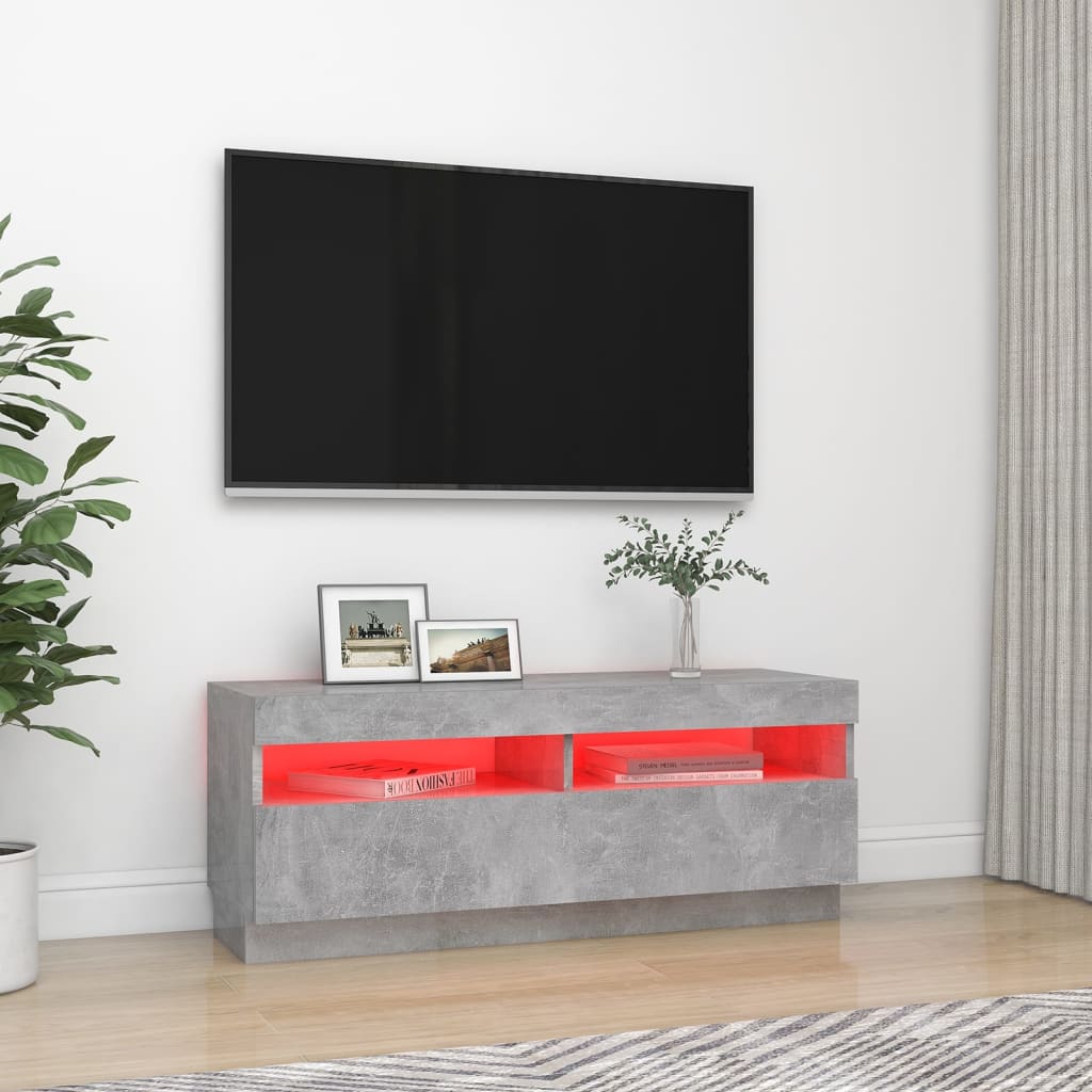 Tv-meubel met LED-verlichting 100x35x40 cm