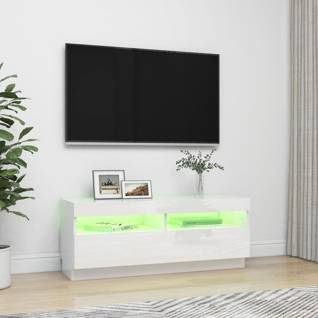 Tv-meubel met LED-verlichting 100x35x40 cm