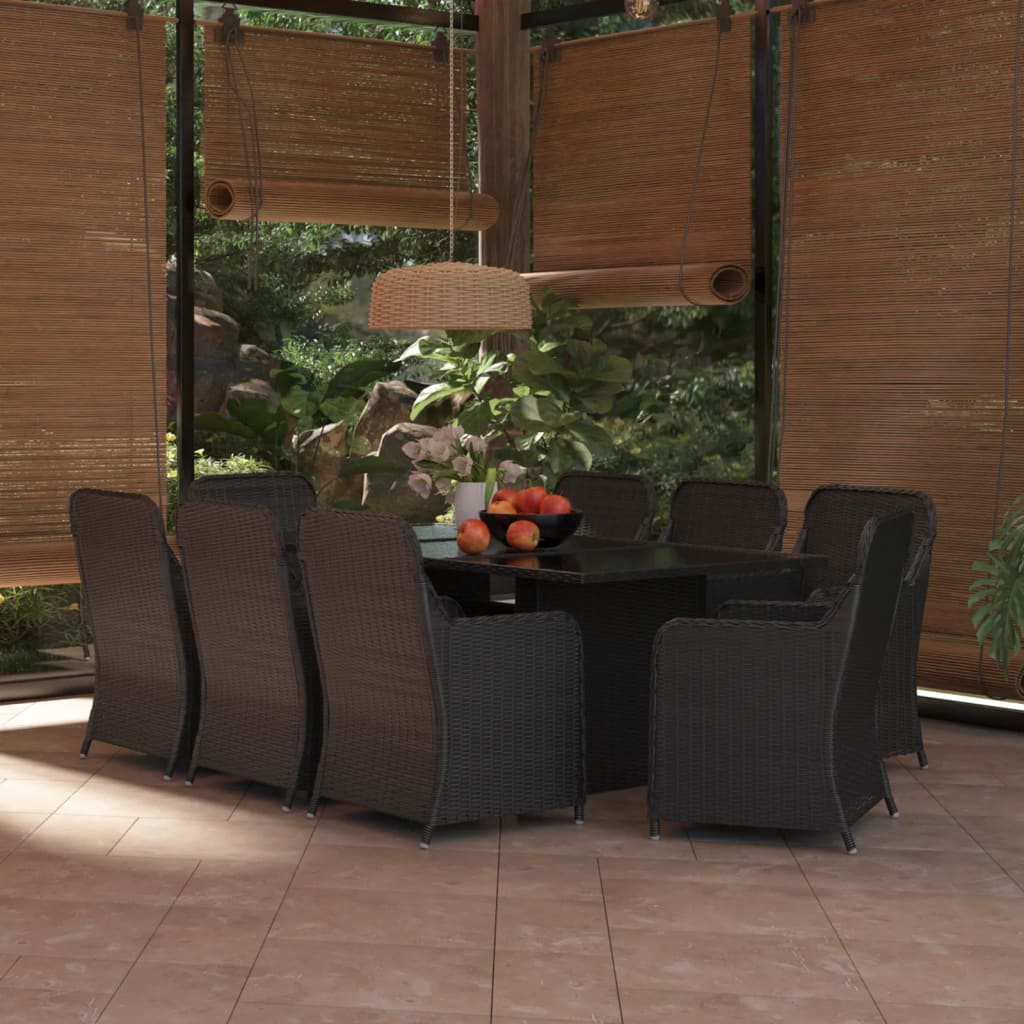 9-delige Tuinset poly rattan