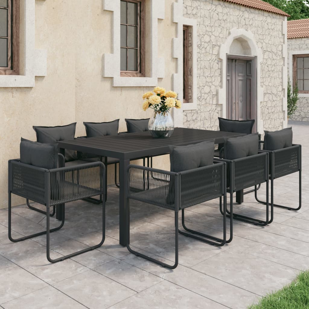 3-delige Tuinset PVC-rattan