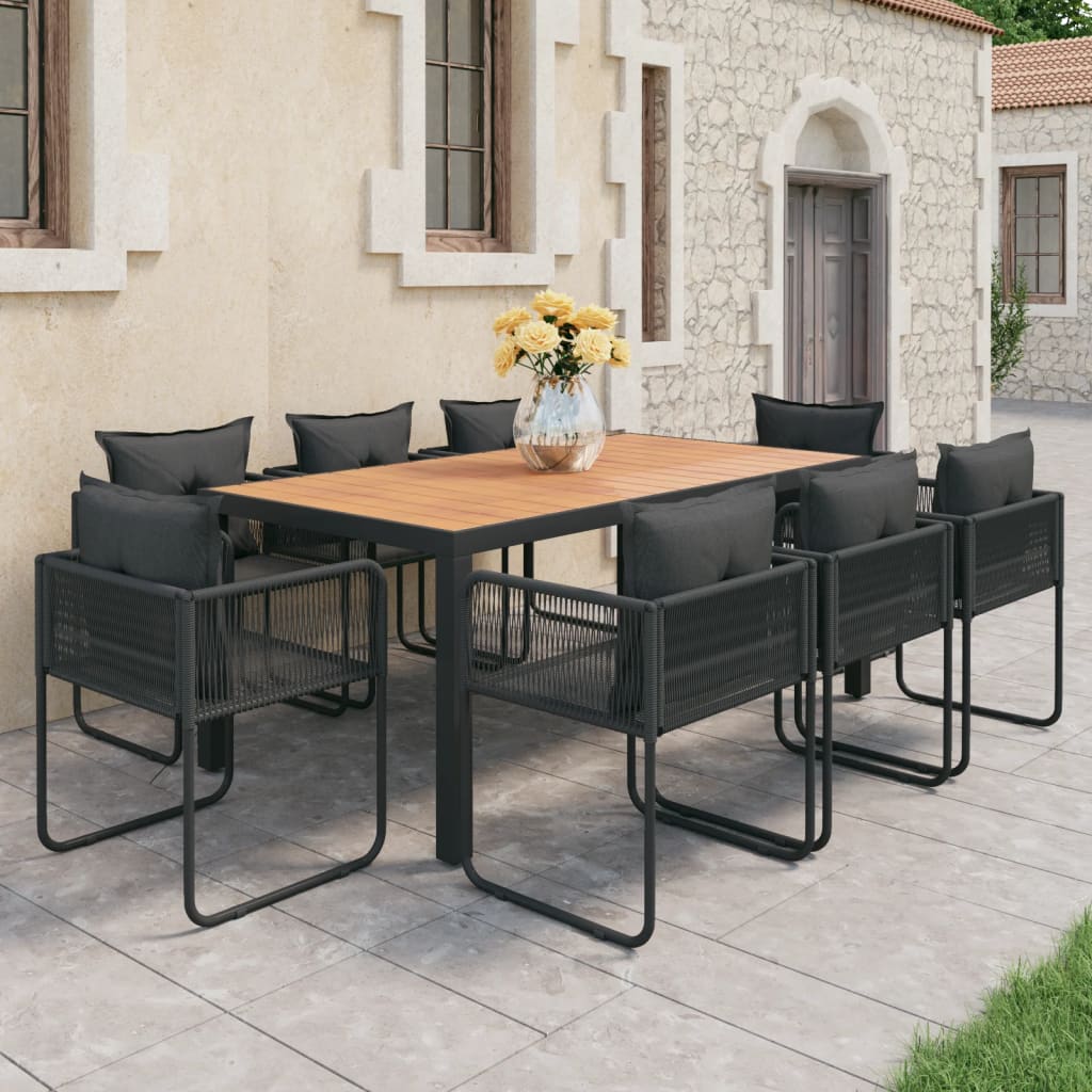 3-delige Tuinset PVC-rattan