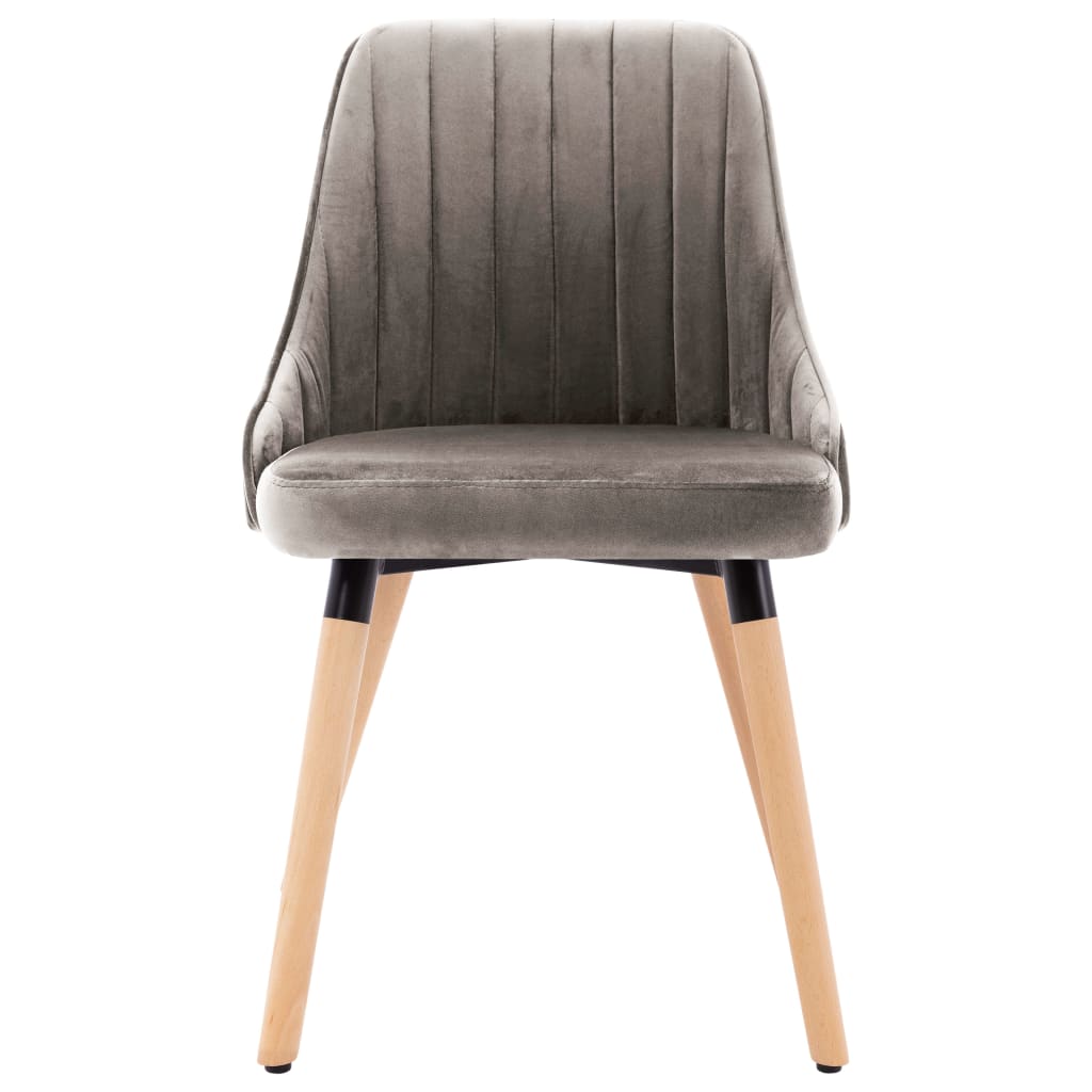 Eetkamerstoelen 2 st fluweel