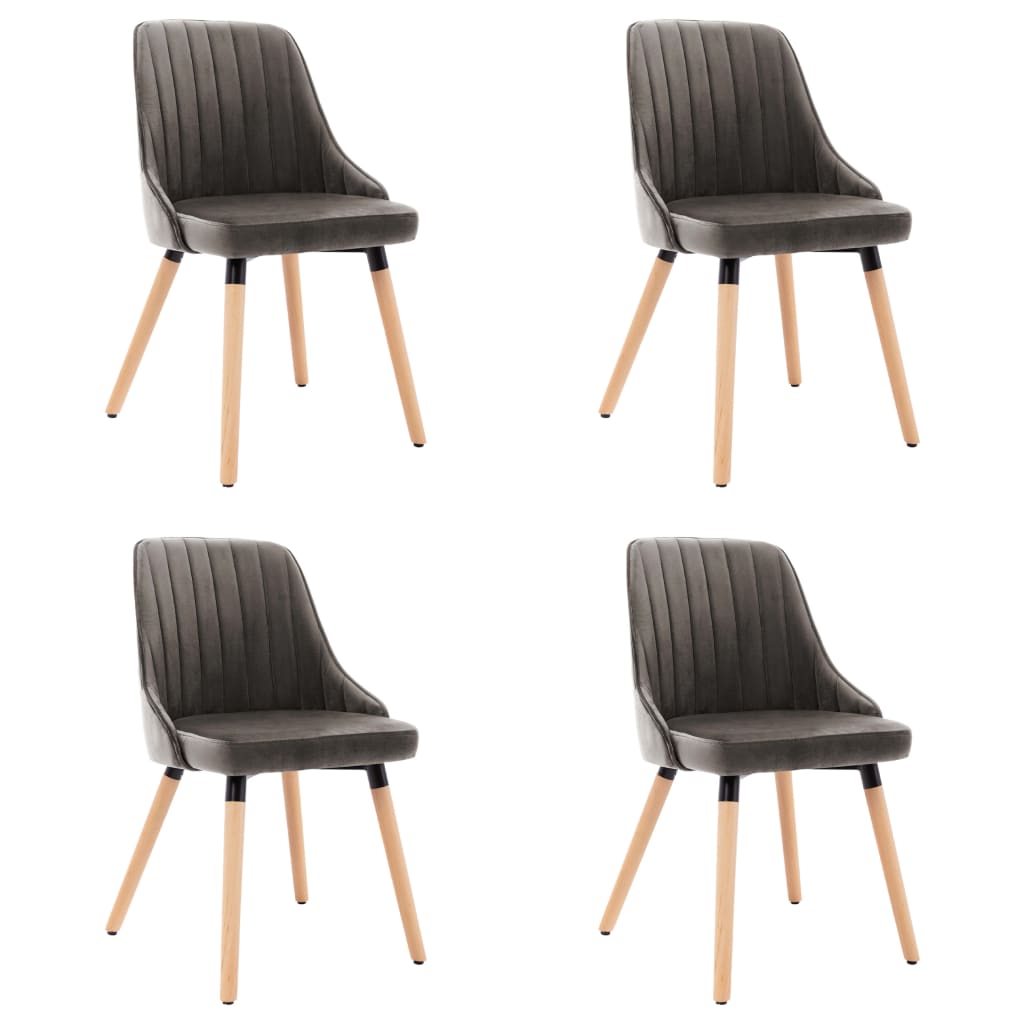 Eetkamerstoelen 2 st fluweel