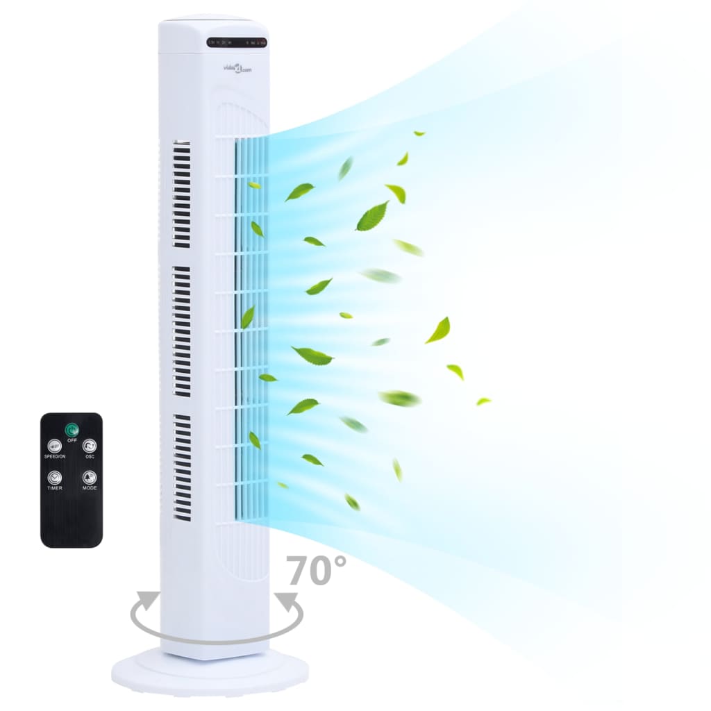 Torenventilator met afstandsbediening en timer ø24x80 cm