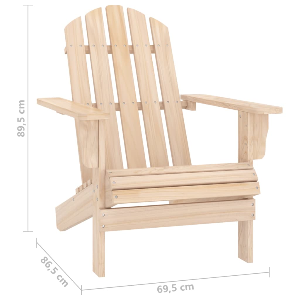 Tuinstoel Adirondack met tafel massief vurenhout