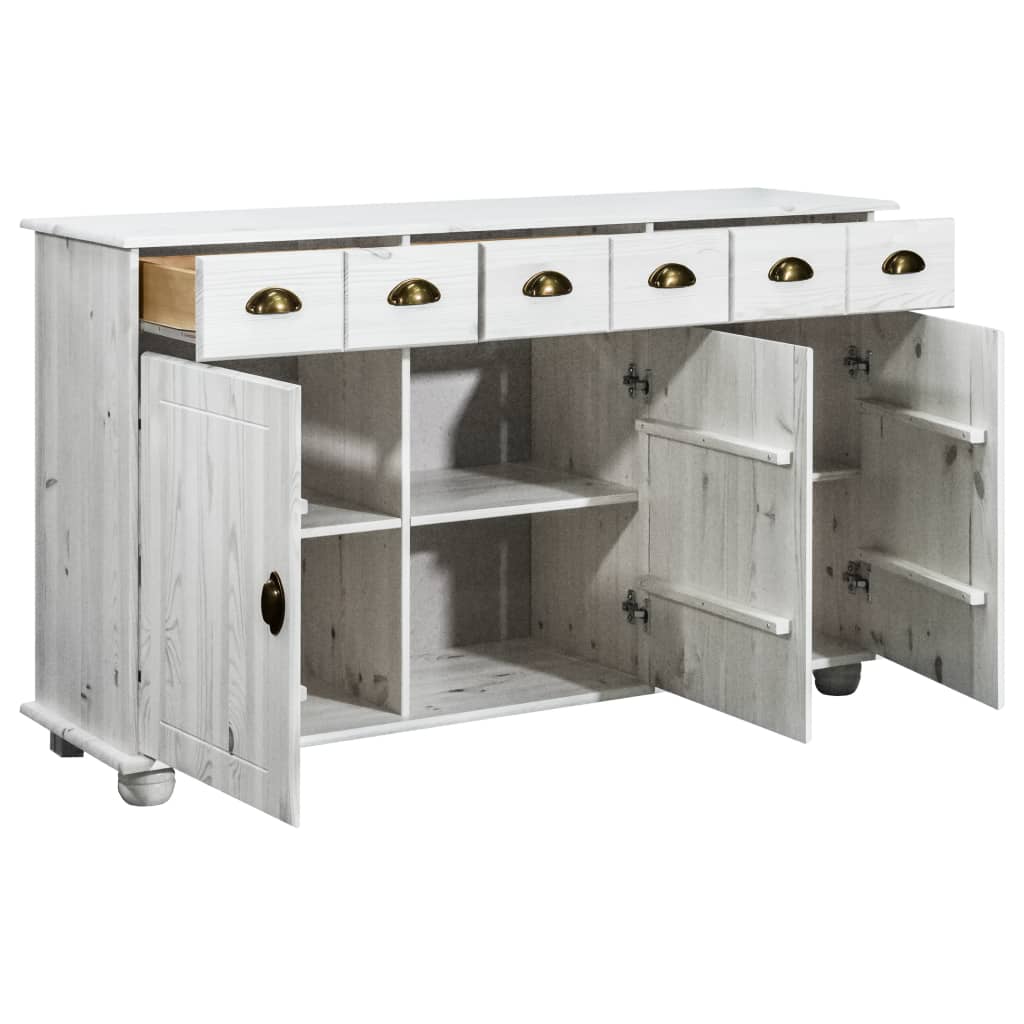 Dressoir 134x39x79,5 cm massief grenenhout