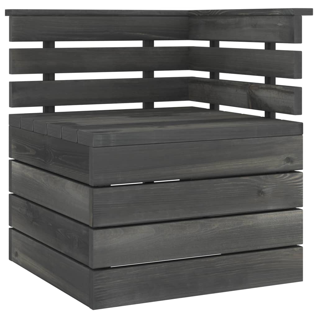 9-delige Loungeset met kussens pallet massief grenenhout