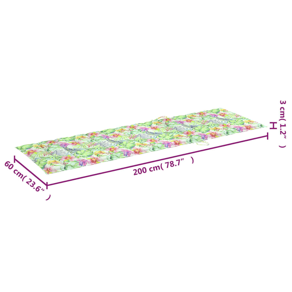 Ligbed 2-persoons met kussens bamboe