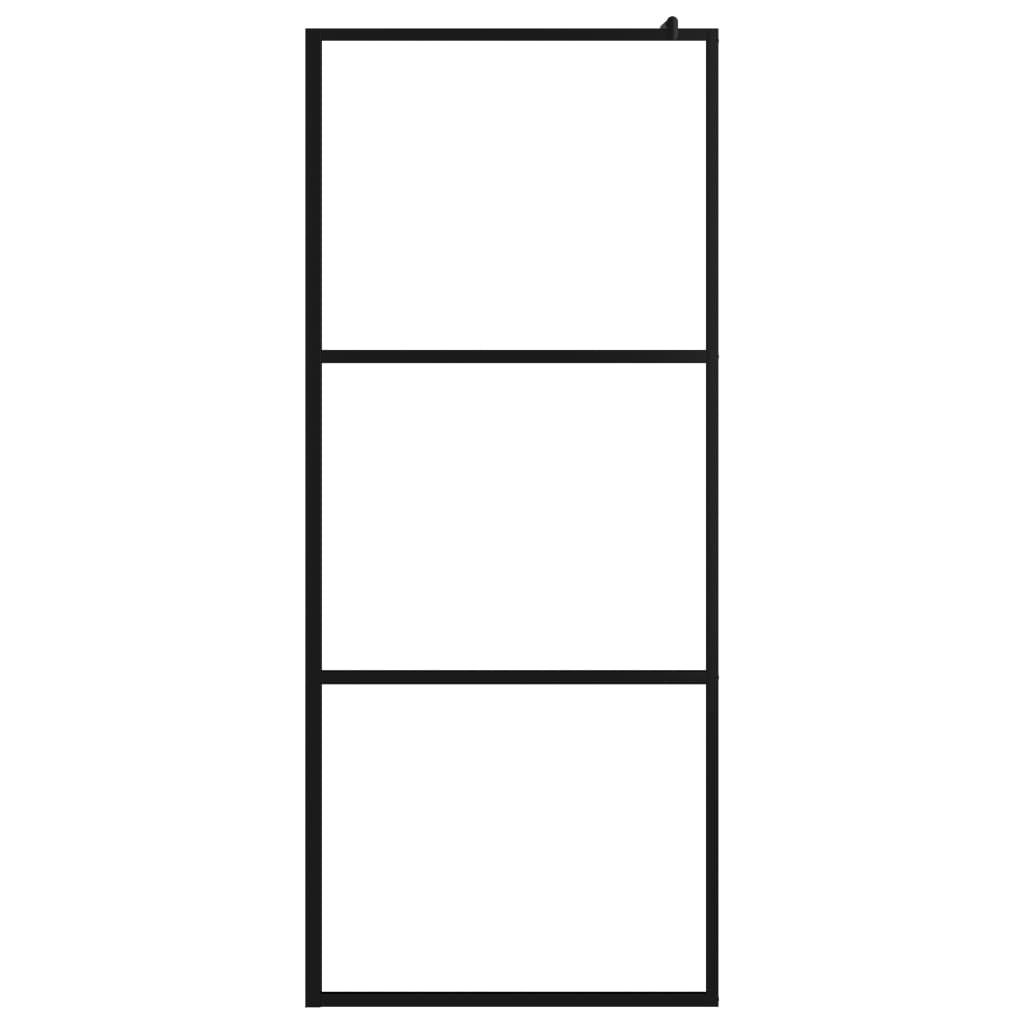 Inloopdouchewand transparant 115x195 cm ESG-glas