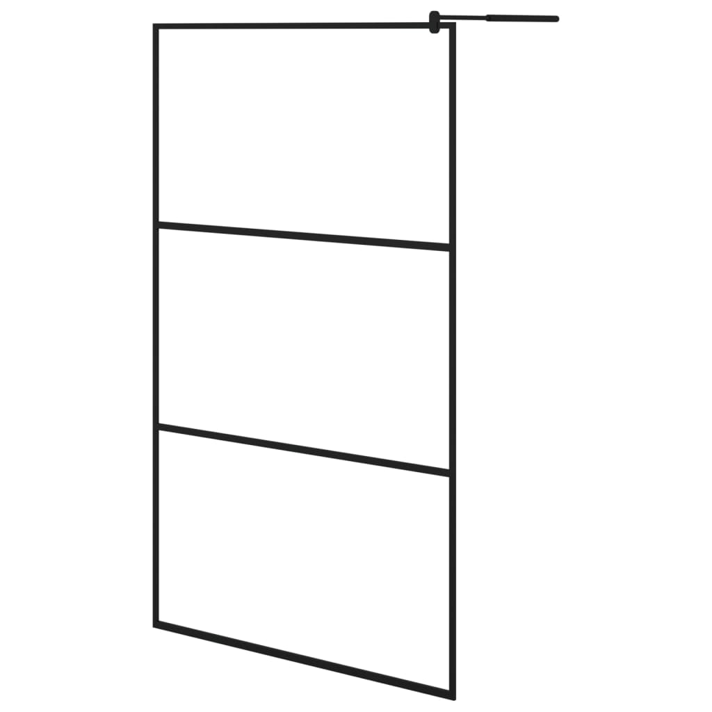 Inloopdouchewand transparant 115x195 cm ESG-glas