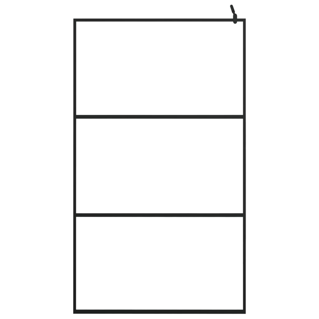 Inloopdouchewand transparant 115x195 cm ESG-glas