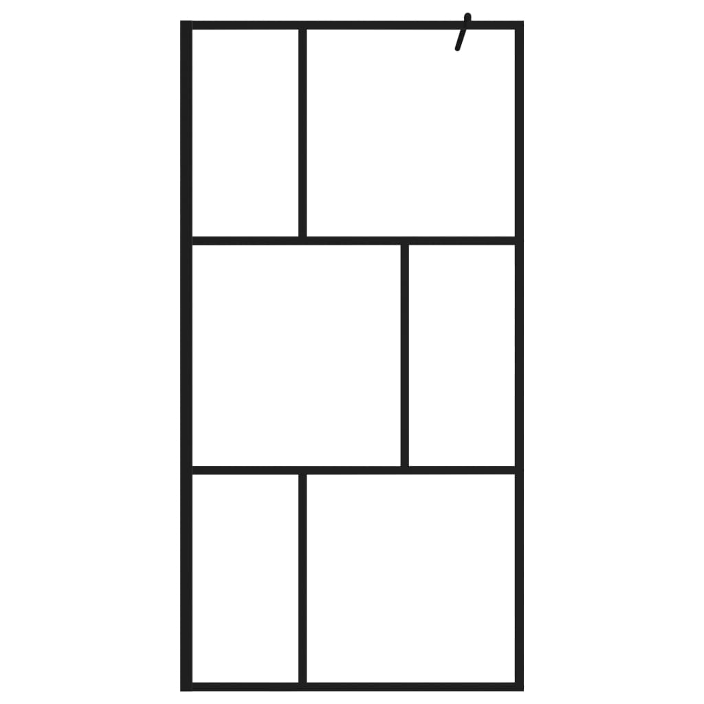 Inloopdouchewand transparant 80x195 cm ESG-glas