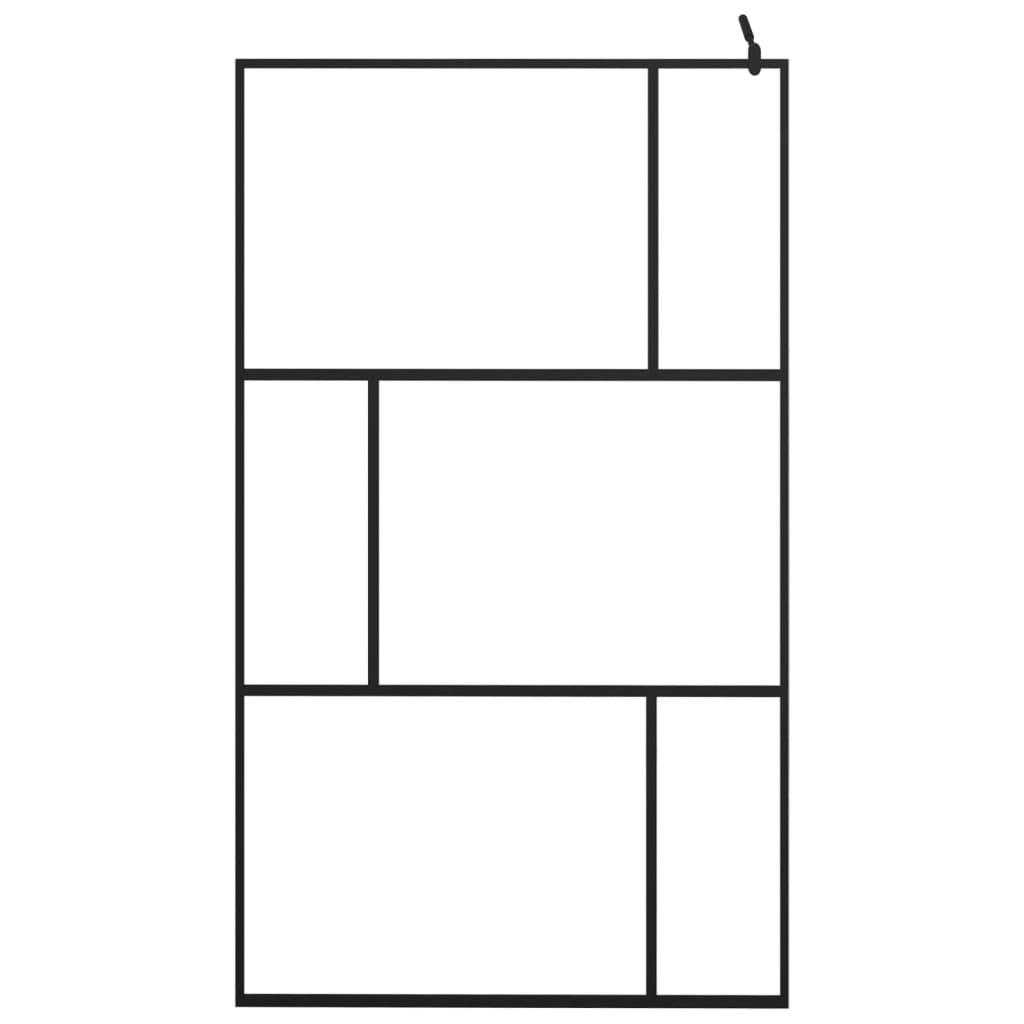 Inloopdouchewand transparant 80x195 cm ESG-glas