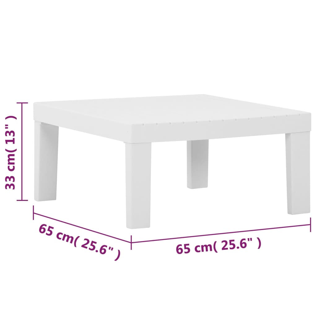 3-delige Loungeset met kussens kunststof