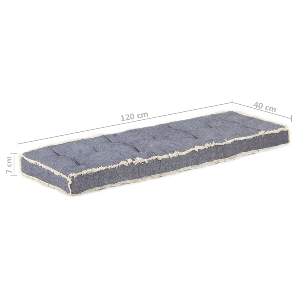 2-delige Bankkussenset pallet blauw