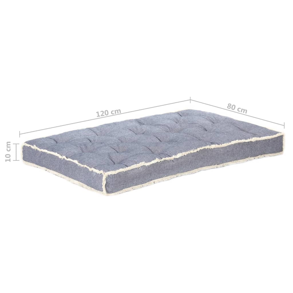 2-delige Bankkussenset pallet blauw