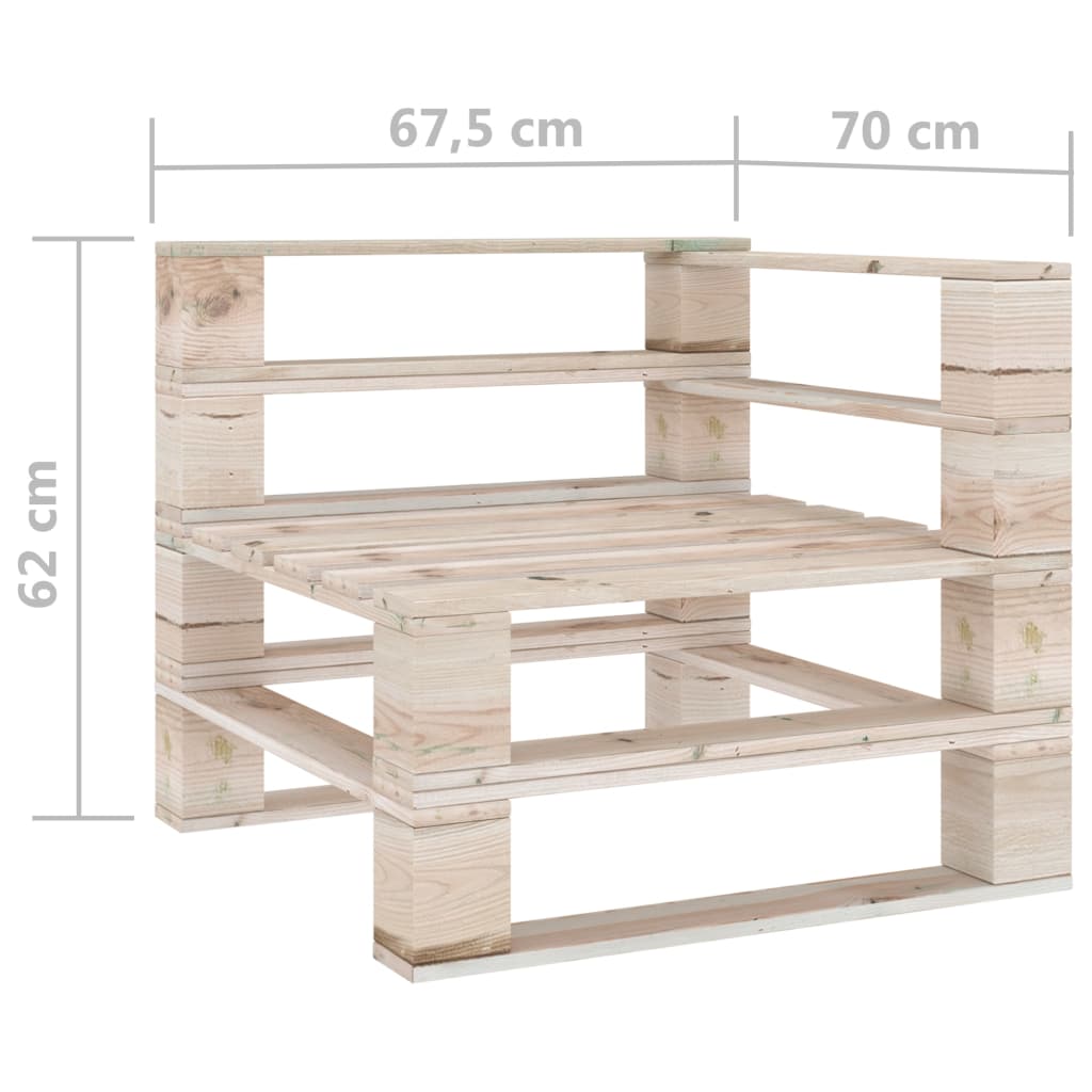 Tuinbank pallet geïmpregneerd grenenhouten