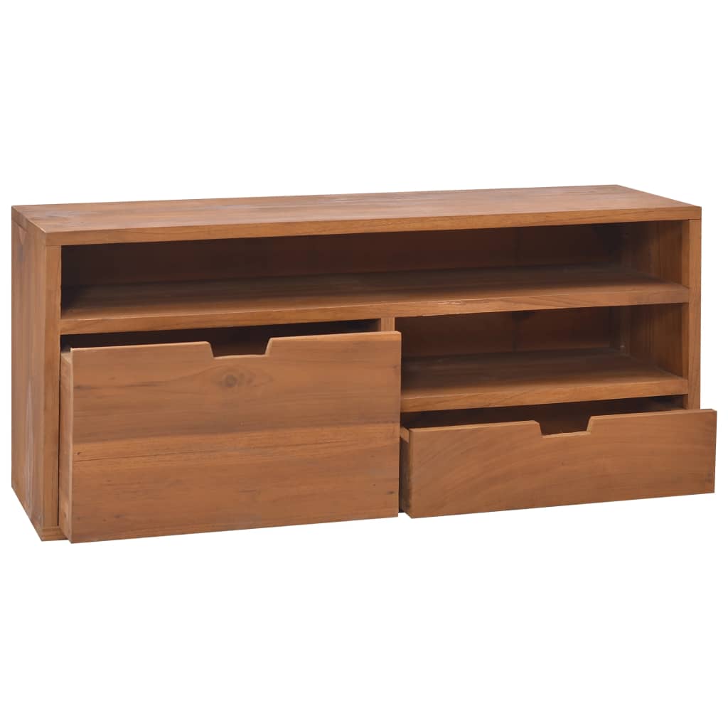 Tv-meubel 90x30x40 cm massief teakhout