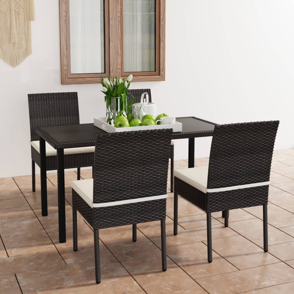 5-delige Tuinset poly rattan